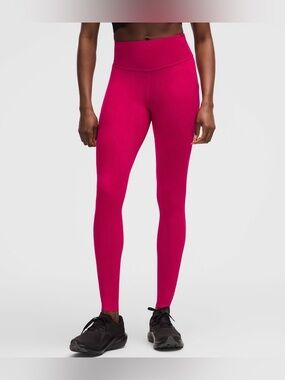 Lululemon Fast and Free High-Rise Tight 28” Pockets Sz 8 Mulberry Spark NWT